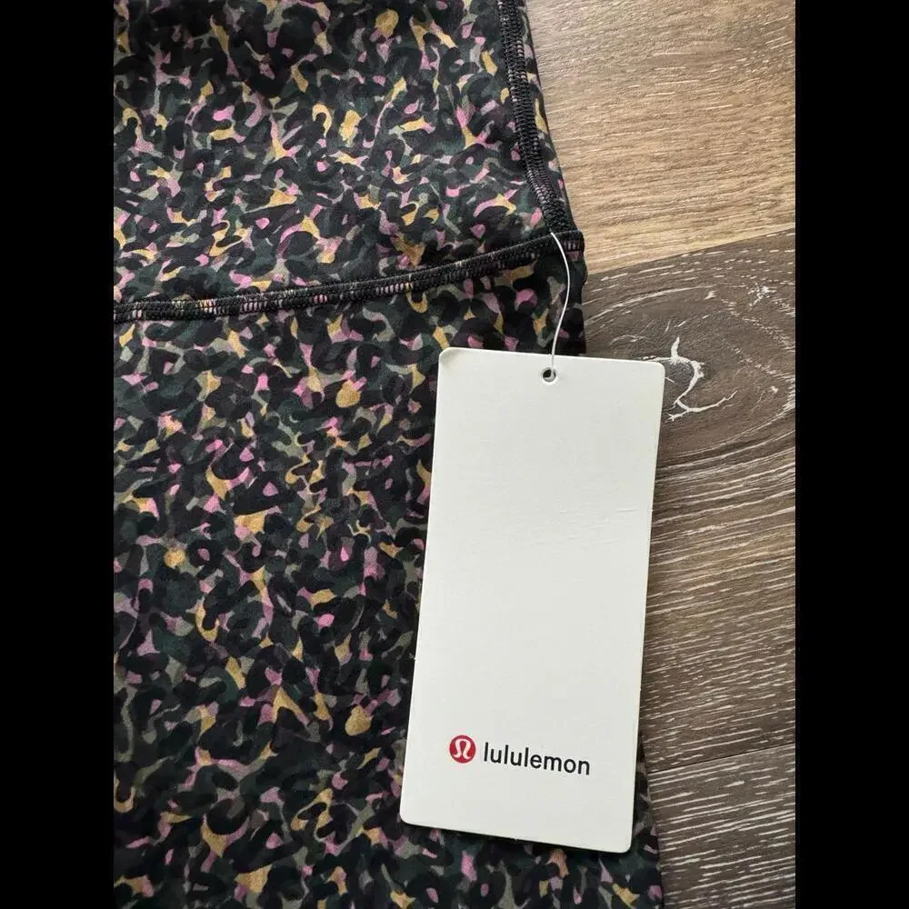 Lululemon Wunder Train High Rise 28” Fluctuate Micro Pink Size 2 NWT